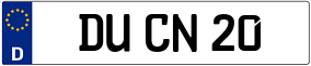 Trailer License Plate